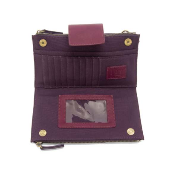 Copy of Camryn Colorblock Wallet/Crossbody - Berry