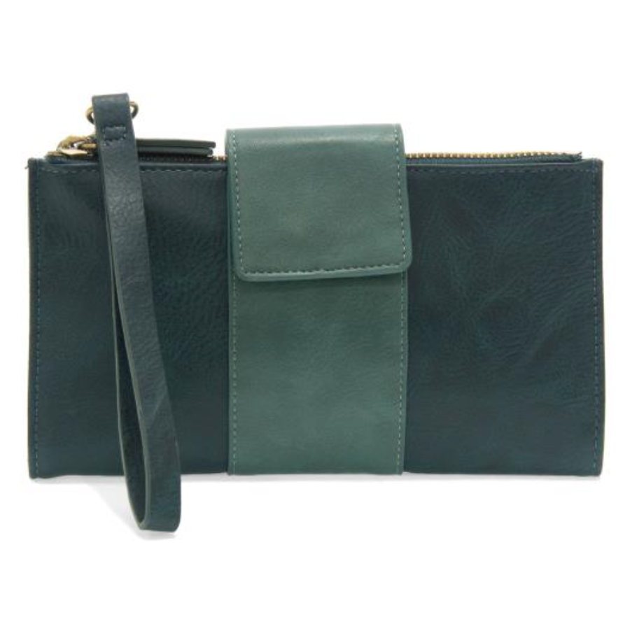 Camryn Colorblock Wallet/Crossbody - Dark Turquoise