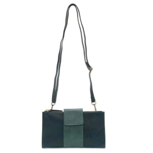 Camryn Colorblock Wallet/Crossbody - Dark Turquoise