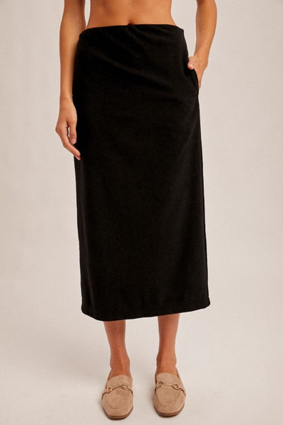 Joan Midi Pencil Skirt - Black