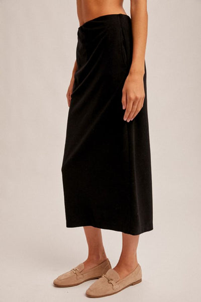 Joan Midi Pencil Skirt - Black