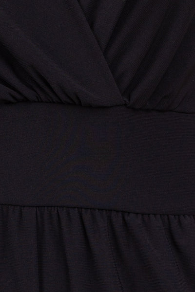 Chloe Cropped Jumpsuit - Black