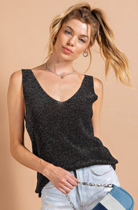 Shimmer Luxe Thread Sweater Tank