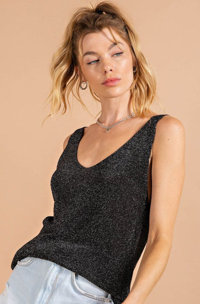 Shimmer Luxe Thread Sweater Tank