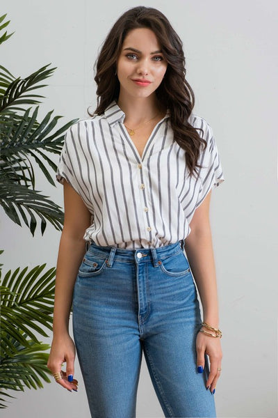 Striped Boyfriend Shirt
