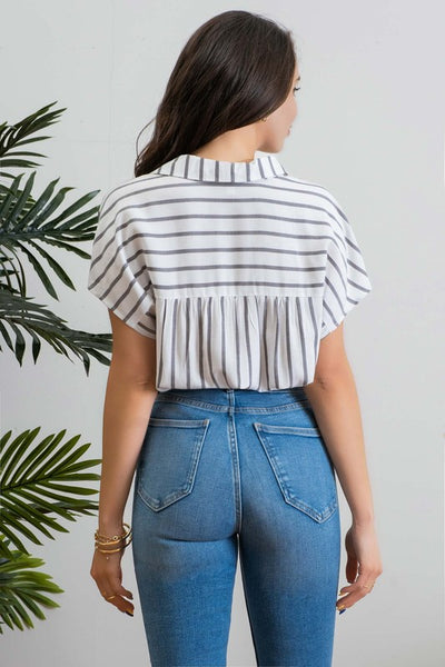 Striped Boyfriend Shirt