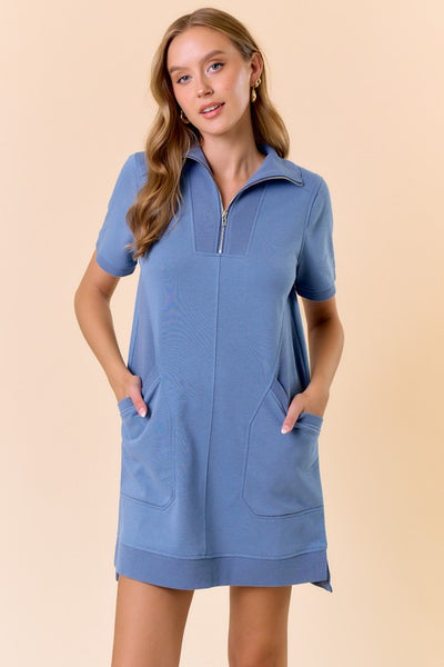 French Terry Mini Dress