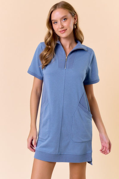 French Terry Mini Dress