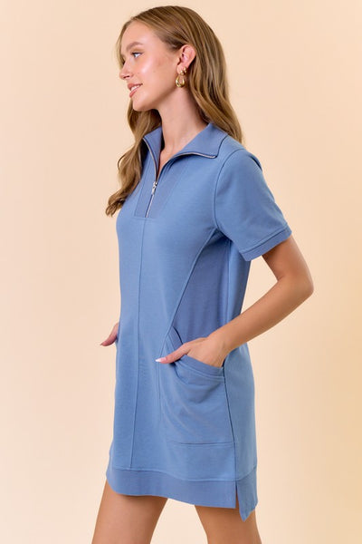 French Terry Mini Dress