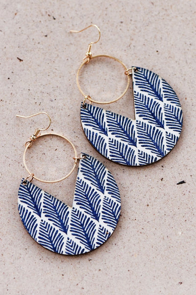 Boho Wood Painted Earrings