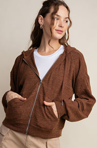 Chocolate Zip-Up Hoodie
