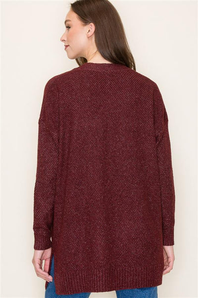 Ella Cardigan - Burgundy