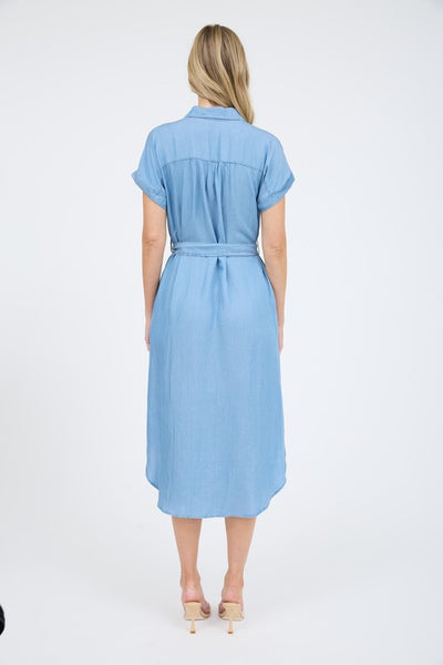 Carmen Chambray Shirt Dress