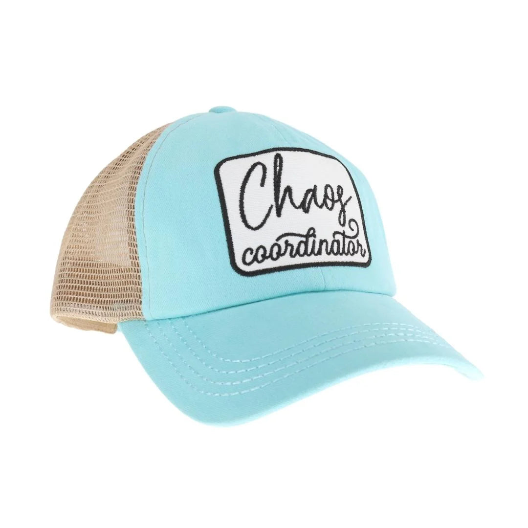 High Ponytail Ball Cap - Chaos Coordinator