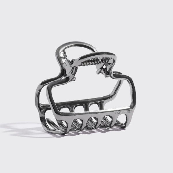 Medium Open Claw Clip - Hematite