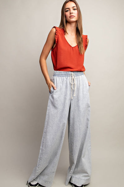 Jessica Sleeveless Blouse - Rust