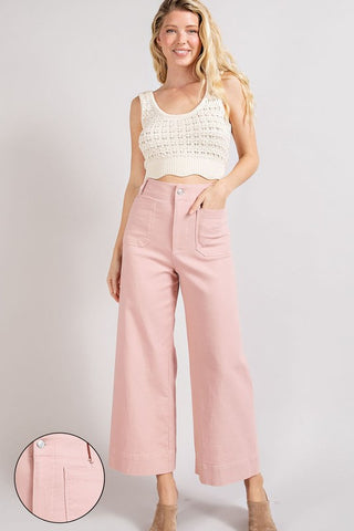 Wren Wide Leg Pants - Dusty Pink