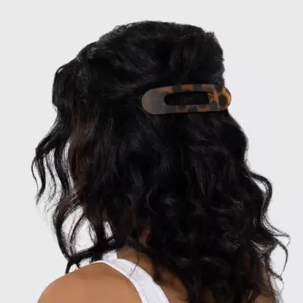 Flat Lay Claw Clip 2pc - Black & Tort