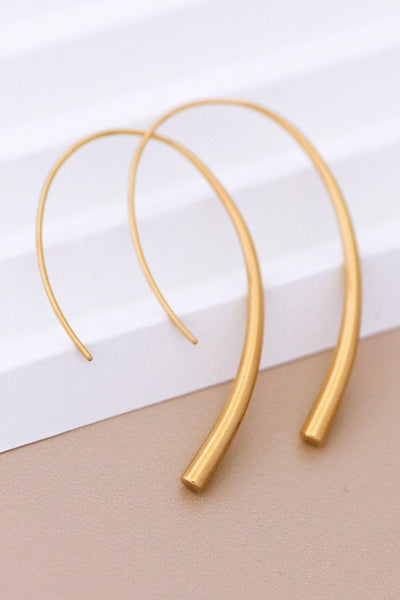 18k Gold Dipped Threaded Earrings