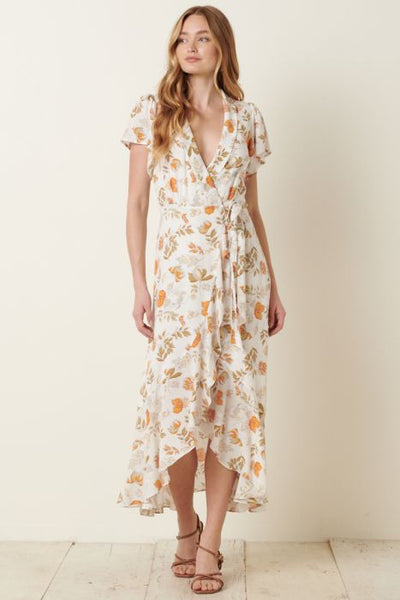 Shyla Floral Print Wrap Dress