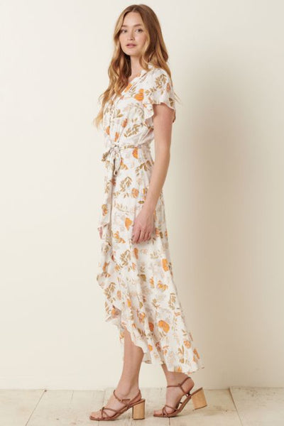 Shyla Floral Print Wrap Dress