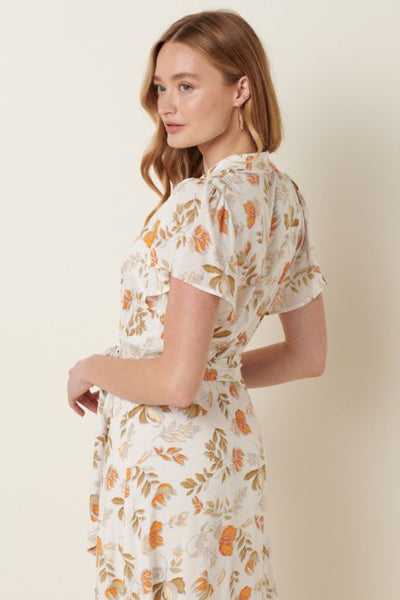 Shyla Floral Print Wrap Dress