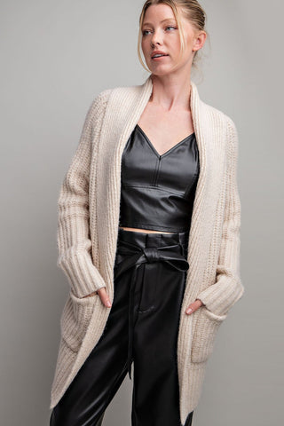Ivory Long Sweater Cardigan