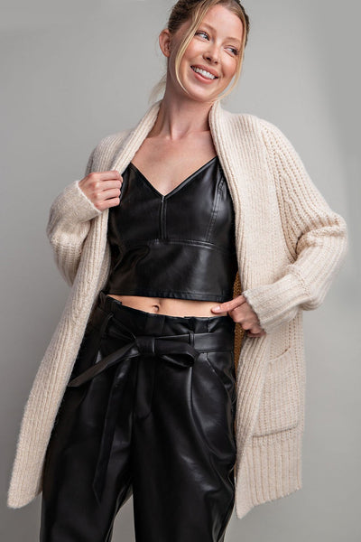 Ivory Long Sweater Cardigan