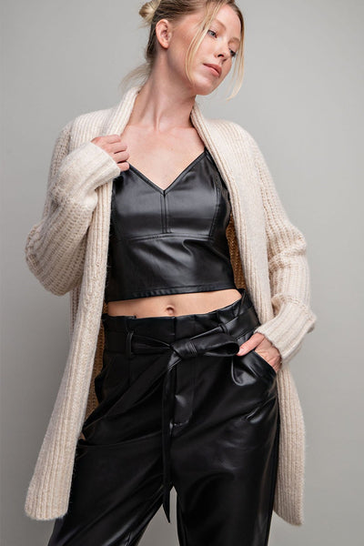 Ivory Long Sweater Cardigan