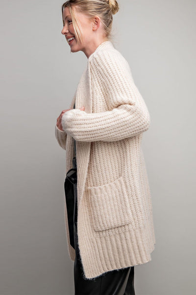 Ivory Long Sweater Cardigan