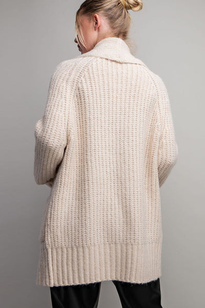 Ivory Long Sweater Cardigan