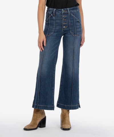 Kut from the Kloth - Meg Wide Leg Front Seam Jeans