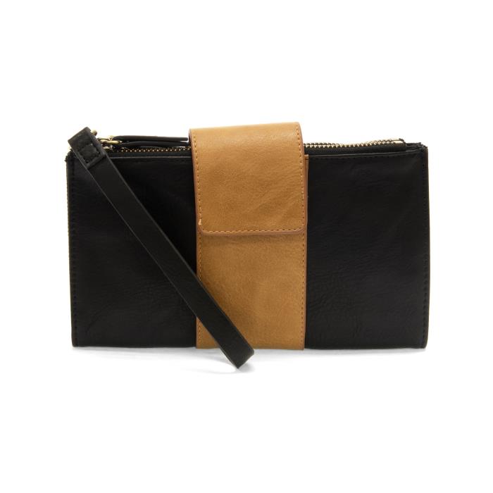 Camryn Colorblock Wallet/Crossbody - Black