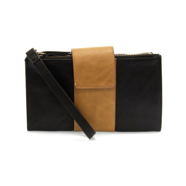 Camryn Colorblock Wallet/Crossbody - Black