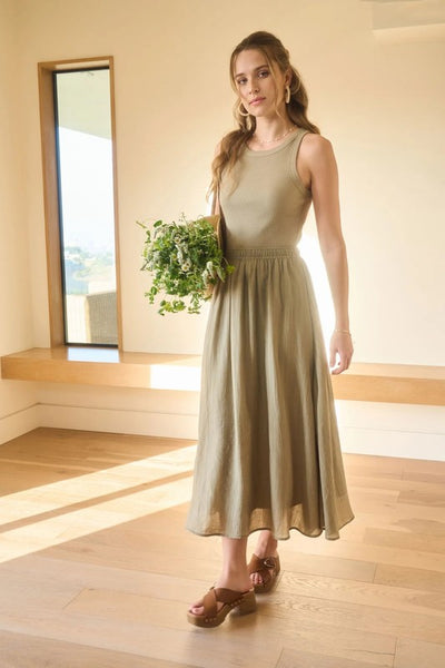 Kaitlyn Tank Dress - Light Olive