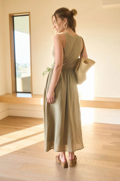 Kaitlyn Tank Dress - Light Olive