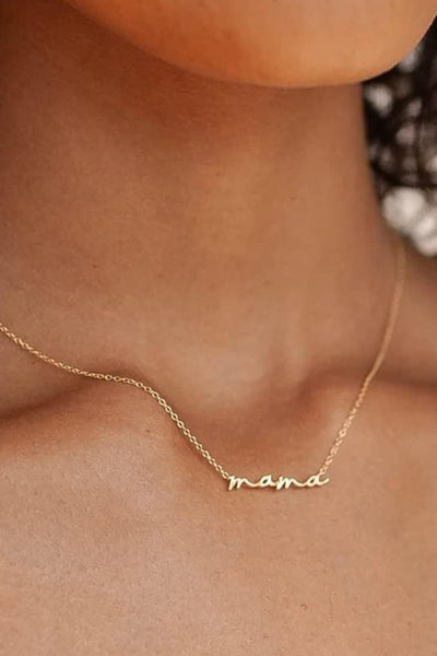 18k Gold Dipped “Mama” Necklace