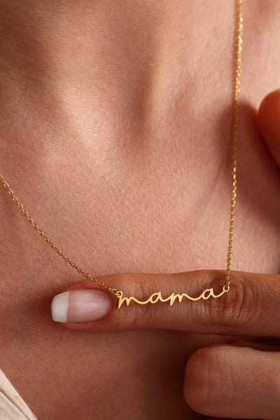 18k Gold Dipped “Mama” Necklace