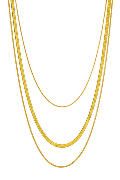 18K Gold Plated Multilayer Necklace