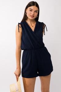 Navy Blue Romper