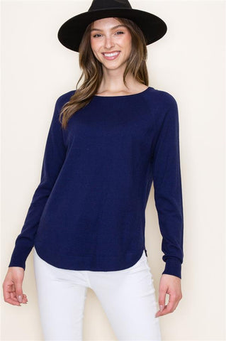 Boatneck Sweater - Navy