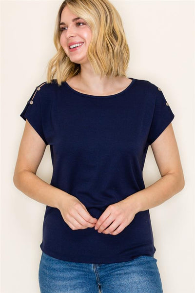 Harbor Button-Detail Top