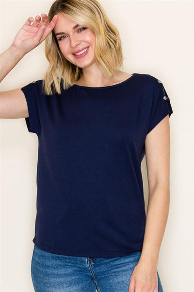 Harbor Button-Detail Top