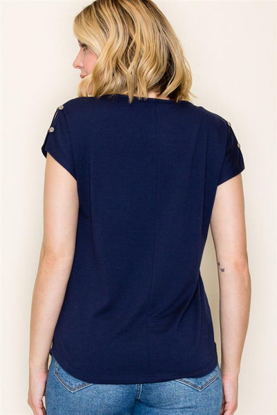 Harbor Button-Detail Top