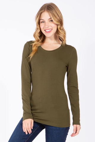 Classic Cotton Long Sleeve Crewneck