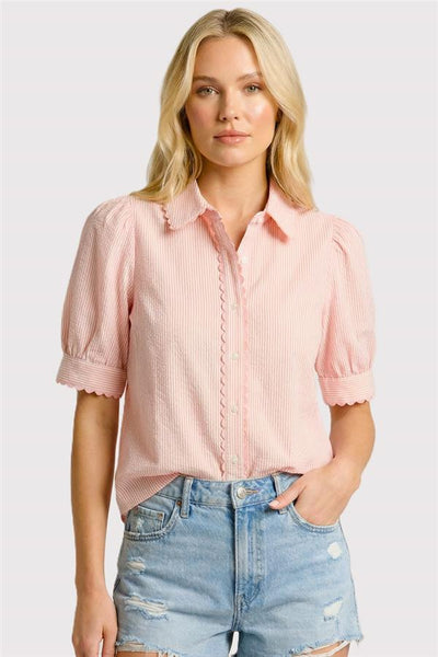 Parker Pinstripe Top