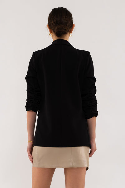 3/4 Sleeve Black Blazer