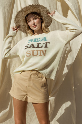 "Sea Salt Sun" Lightweight Sweater