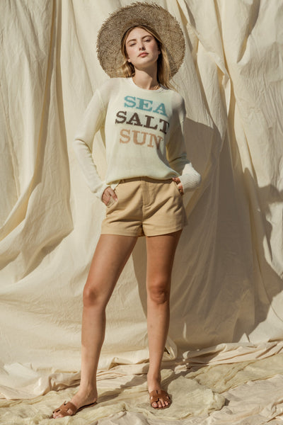 "Sea Salt Sun" Lightweight Sweater