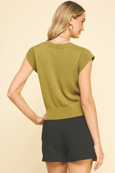 Serena Knit Top - Green